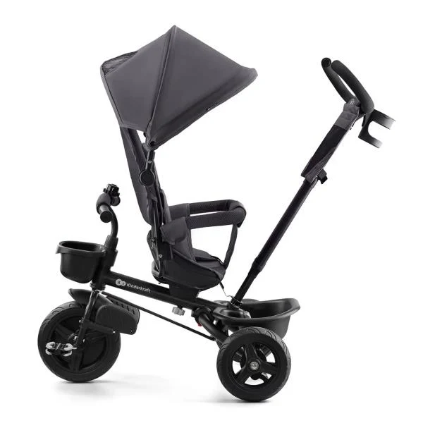 Триколісний велосипед Kinderkraft Aveo сірий 112x49,5x108 см метал, пластик