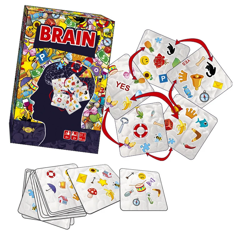 Настольная игра BRAIN MKE0501 для всієї родини 57 карток картон 180х115х40 мм