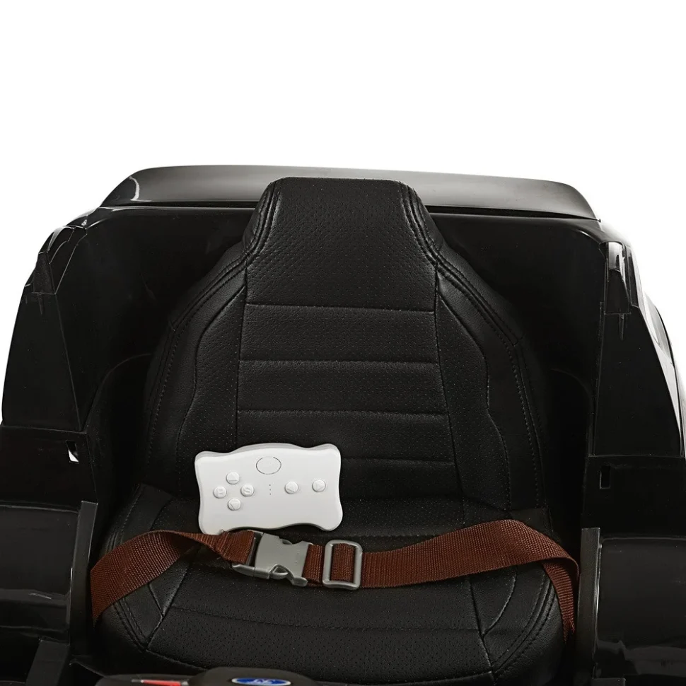 Дитячий електромобіль Джип Bambi M 3259EBLR-1-2 128x64x57 см шкіра чорно-білий