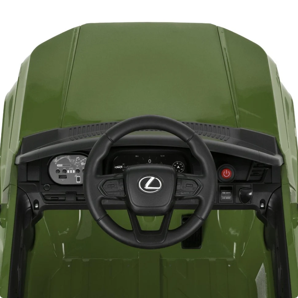 Дитячий електромобіль Джип Lexus M 6301EBLR 105х62х51 см коричневий екокожа