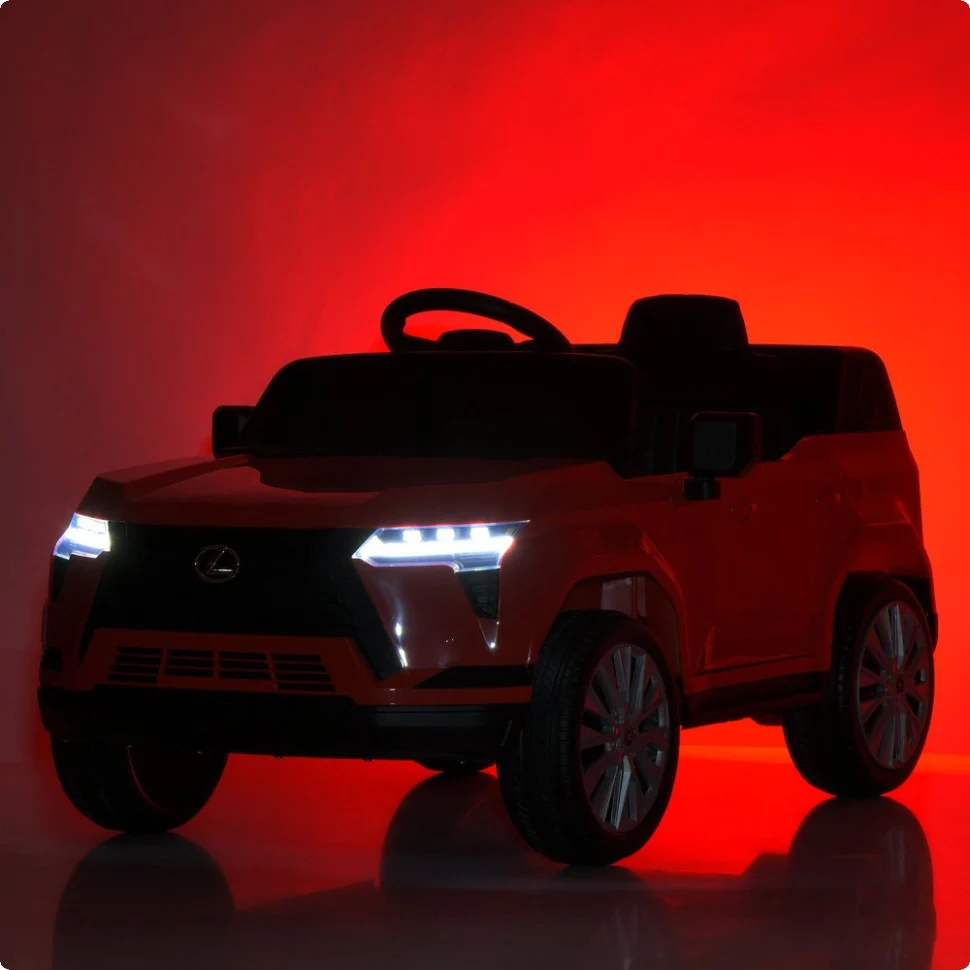 Дитячий електромобіль Джип Lexus M 6301EBLR 105х62х51 см коричневий екокожа