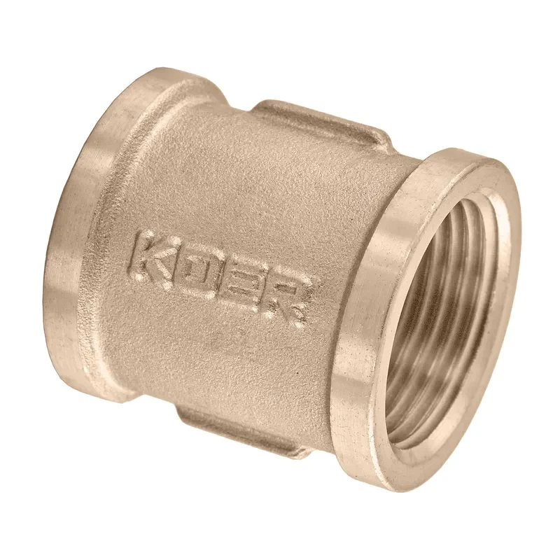 Муфта Koer KF.C08.WN 3/4" ППР Внутрішня-Зовнішня різьба без нікелю