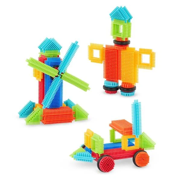 Конструктор Bristle Blocks Будівельник 36 деталей пластик різнобарвний
