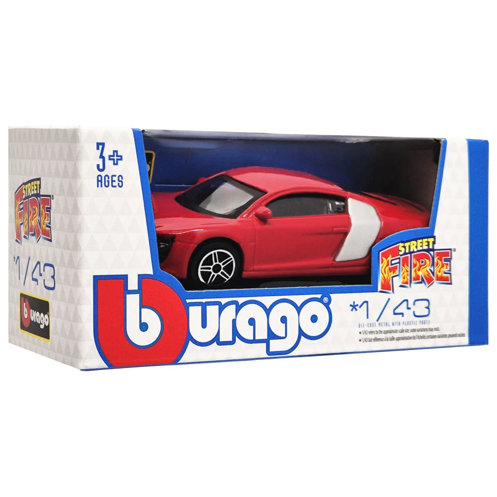 Колекційна автомодель Audi R8 1:43 метал, пластик чорна