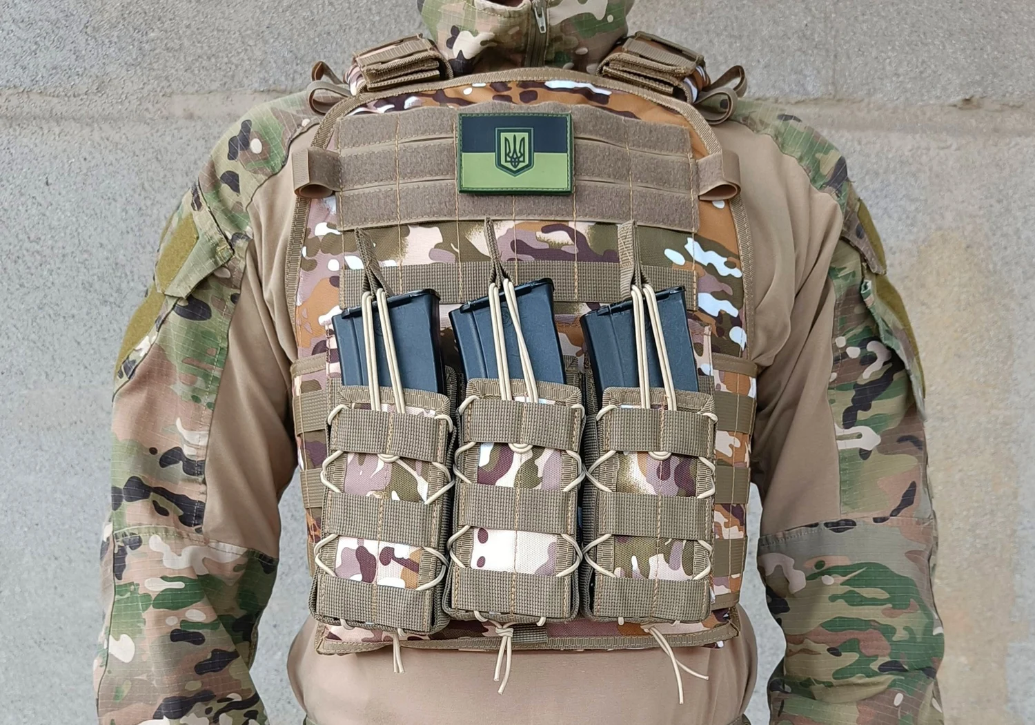 Плитоноска Pantsyr-2 тактичний жилет MOLLE 1,1 кг Cordura 1050 Multicam Arid