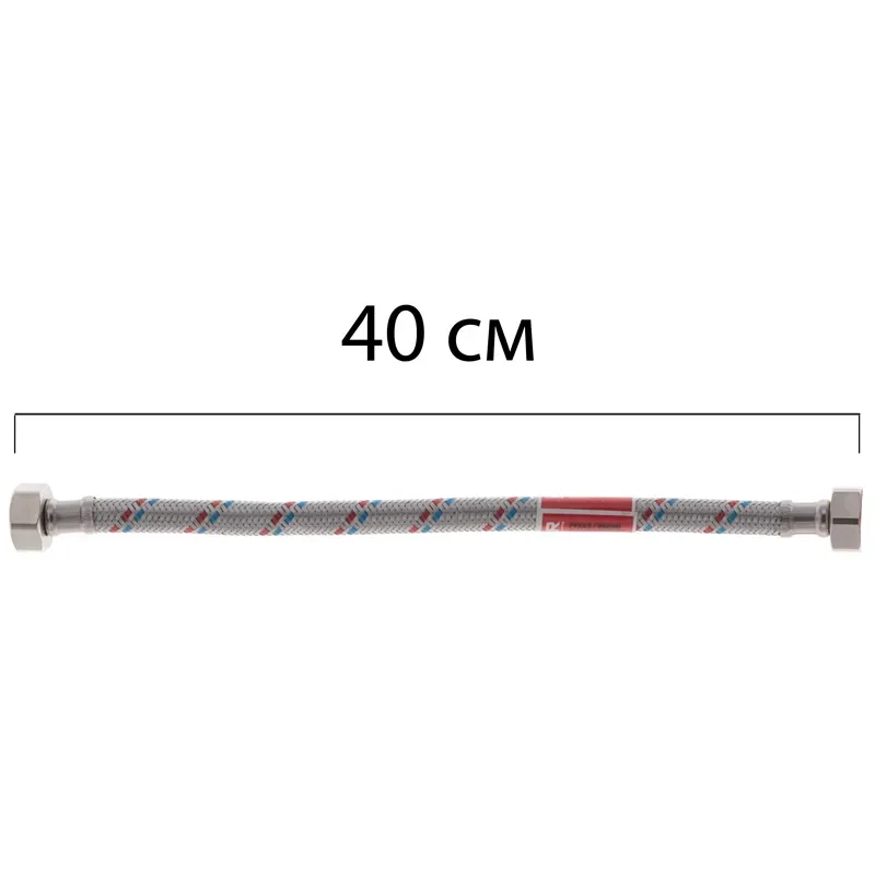 Гнучкий шланг 1/2'' гайка 1/2'' 40 см нержавіюча сталь Koer KR0253