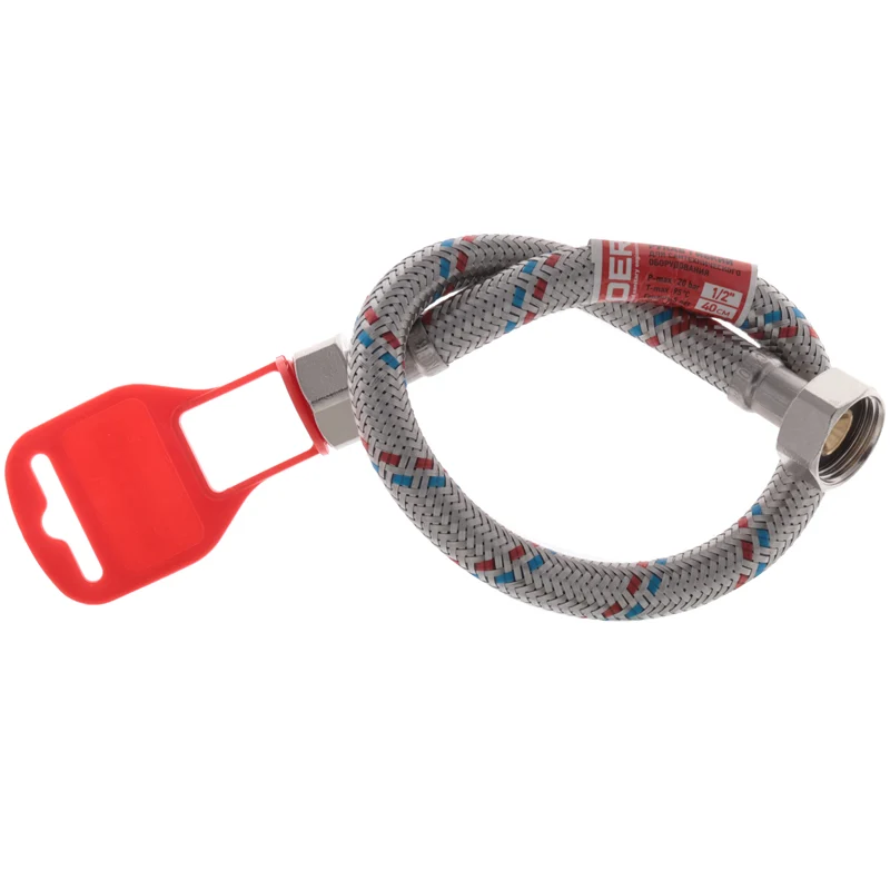 Гнучкий шланг 1/2'' гайка 1/2'' 40 см нержавіюча сталь Koer KR0253