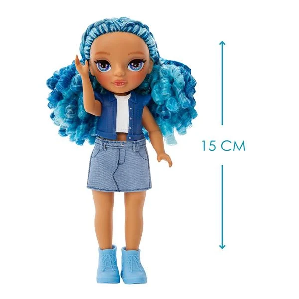 Лялька Rainbow High Littles Сапфіра 15 см синя з аксесуарами