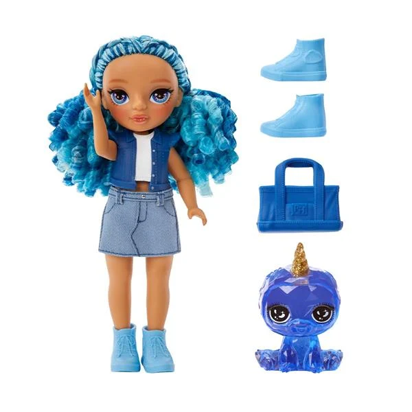 Лялька Rainbow High Littles Сапфіра 15 см синя з аксесуарами