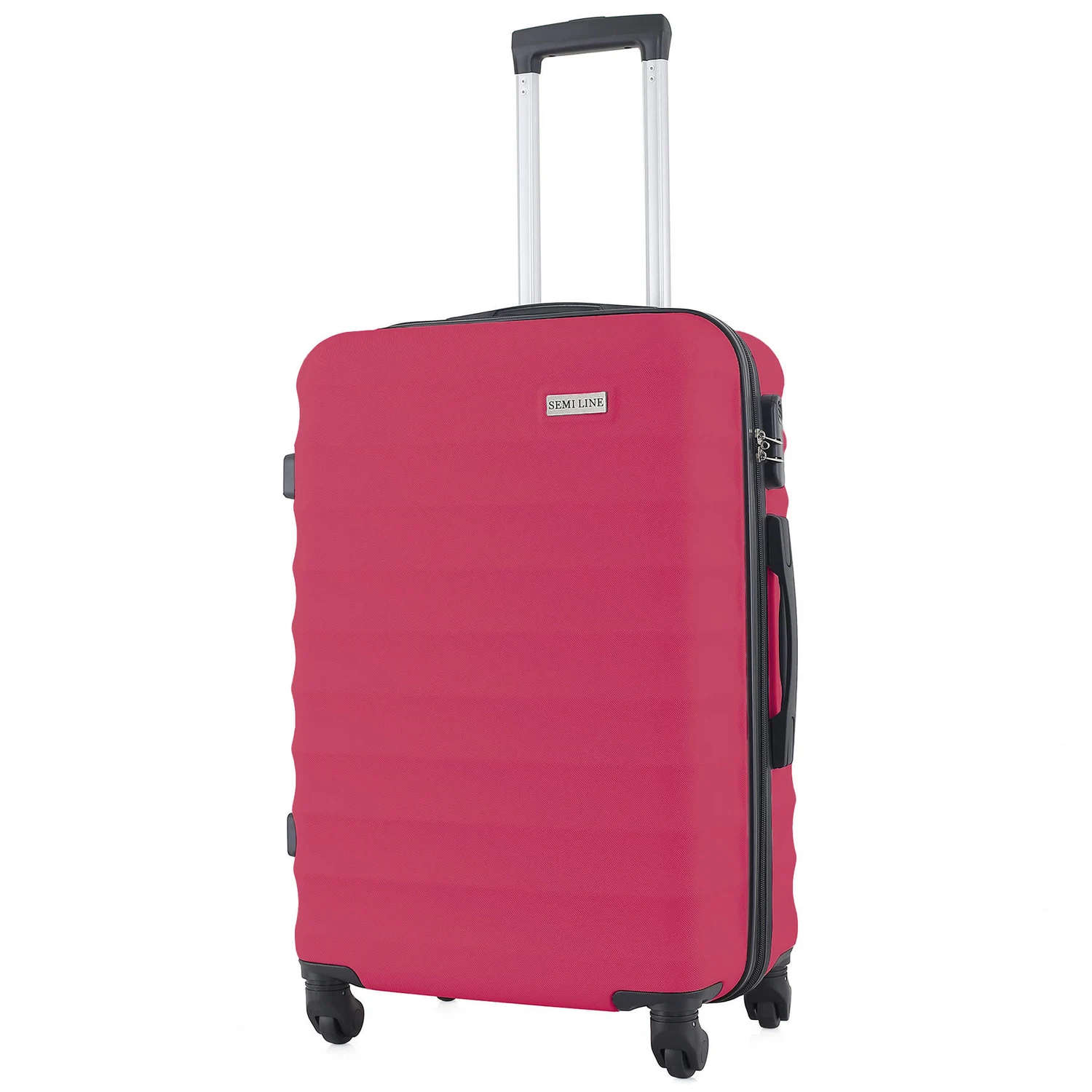 Чемодан Semi Line T5633-2 66x43,5x25 см ABS-пластик Темно-рожевий 60 л