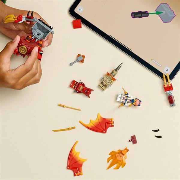 Конструктор LEGO Ninjago Бойовий набір робота Дракона Кая 85 деталей Пластик Різнобарвний
