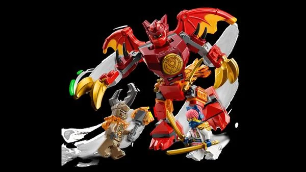 Конструктор LEGO Ninjago Бойовий набір робота Дракона Кая 85 деталей Пластик Різнобарвний