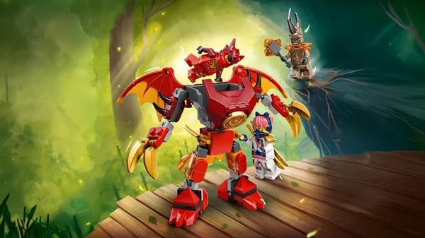 Конструктор LEGO Ninjago Бойовий набір робота Дракона Кая 85 деталей Пластик Різнобарвний