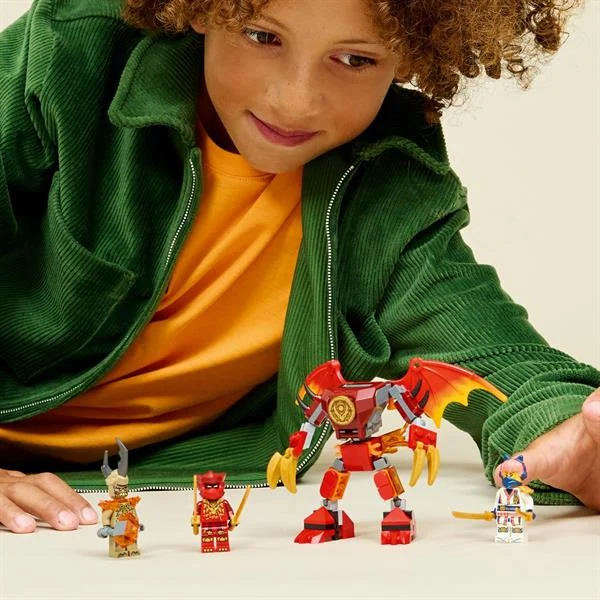 Конструктор LEGO Ninjago Бойовий набір робота Дракона Кая 85 деталей Пластик Різнобарвний