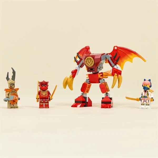 Конструктор LEGO Ninjago Бойовий набір робота Дракона Кая 85 деталей Пластик Різнобарвний