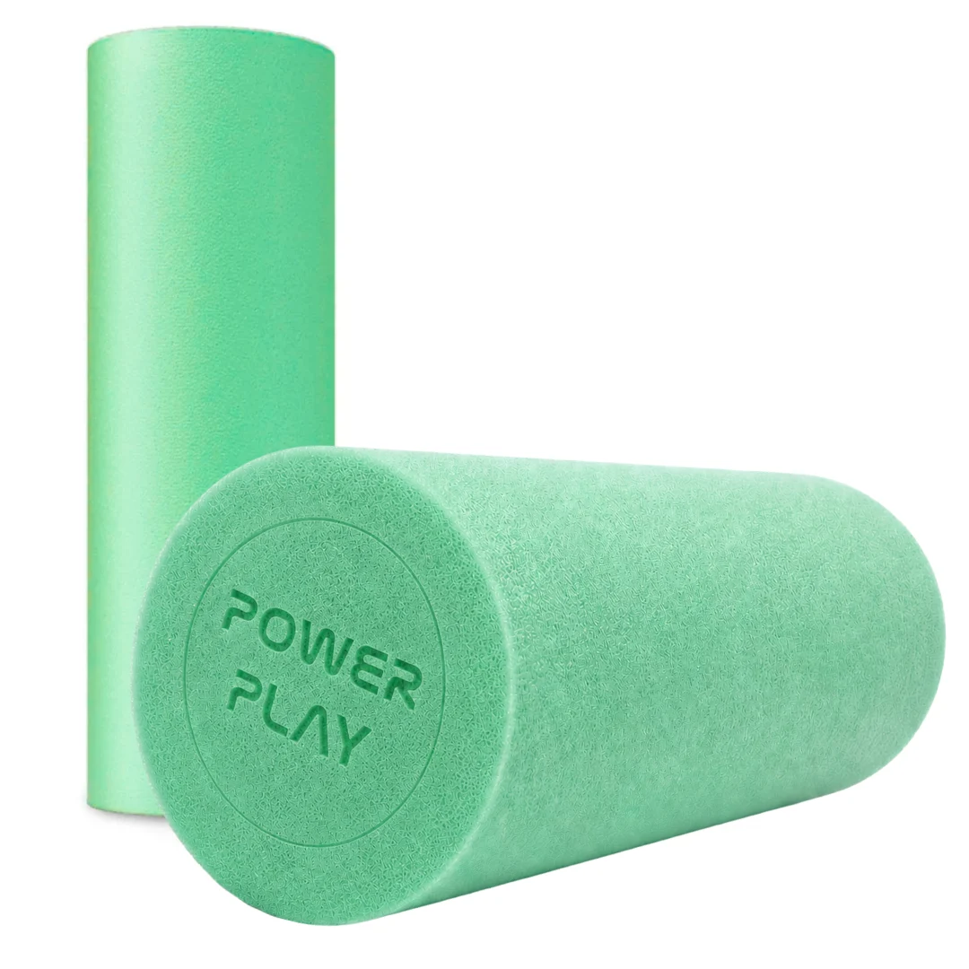 Массажный ролик PowerPlay 4021 гладкий 30x15 см пена PE зелёный