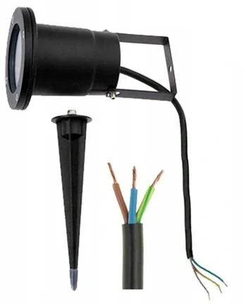 Садовий LED прожектор Grassi 20 Вт пластик чорний 30х15 см