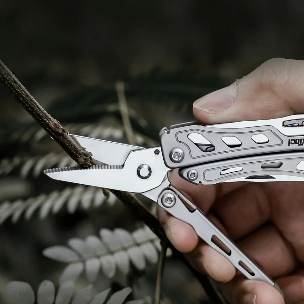 Міні-мультитул NexTool Mini Flagship F12 13 функцій сталь 8Cr14MoV 65х27х17 мм сріблястий
