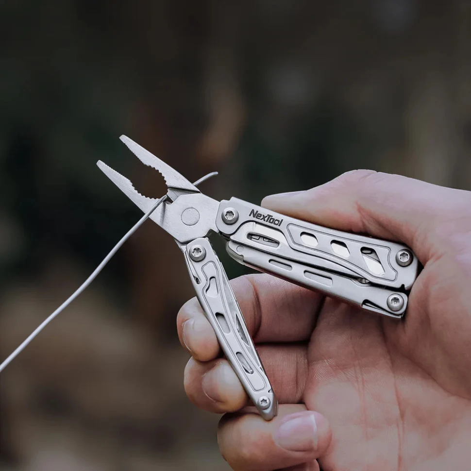 Міні-мультитул NexTool Mini Flagship F12 13 функцій сталь 8Cr14MoV 65х27х17 мм сріблястий
