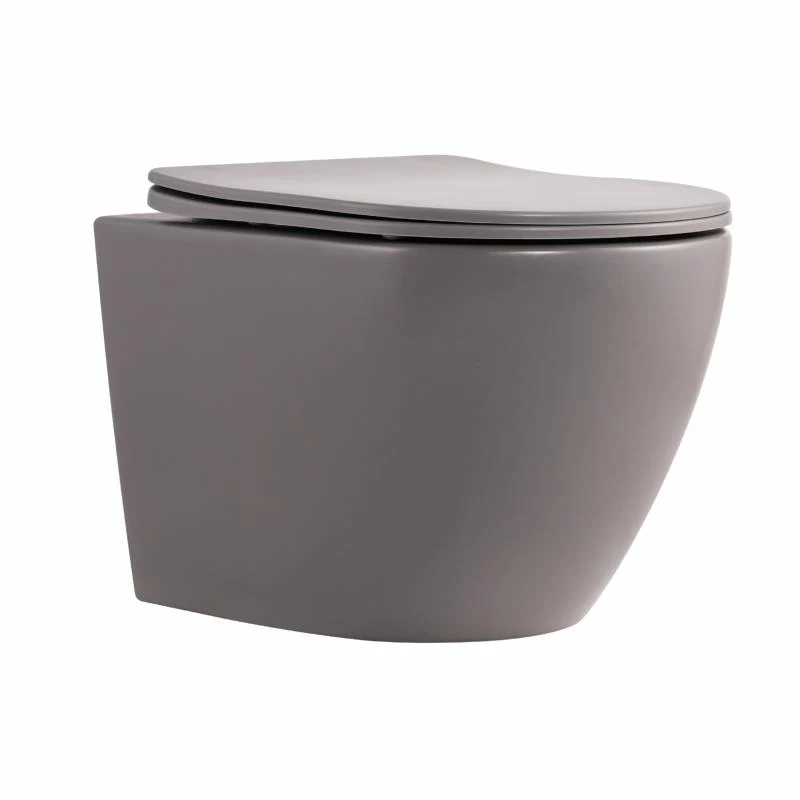 Унітаз підвісний Qtap Robin Ultra Quiet 520x365x340 мм дюропласт Stone grey