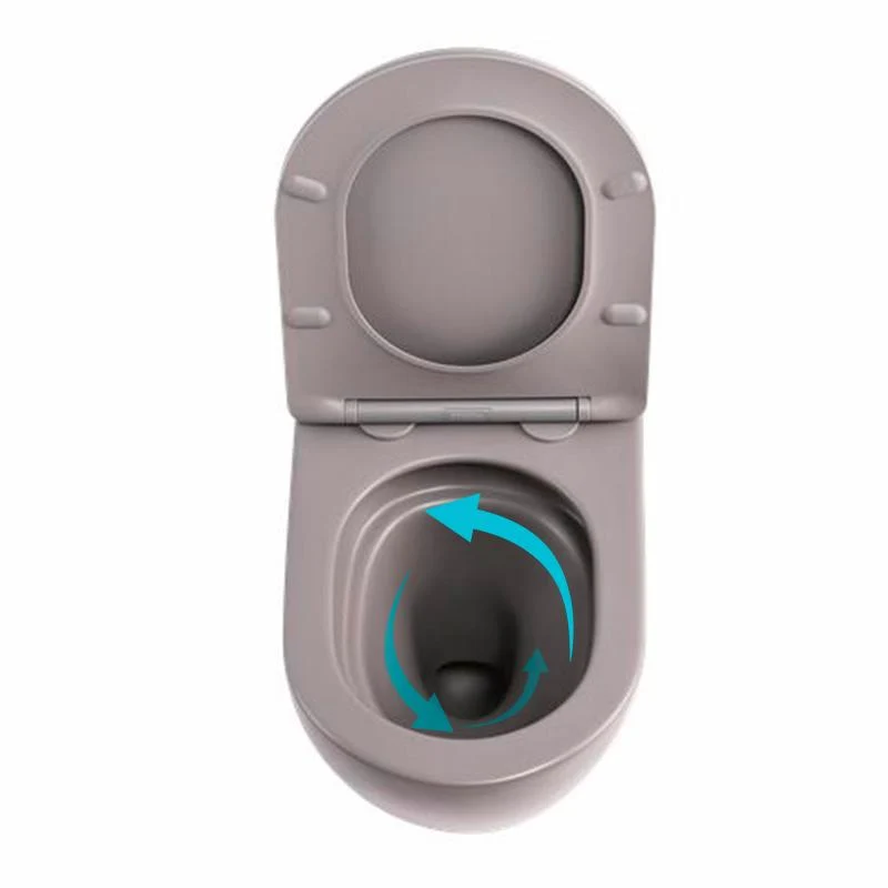Унітаз підвісний Qtap Robin Ultra Quiet 520x365x340 мм дюропласт Stone grey