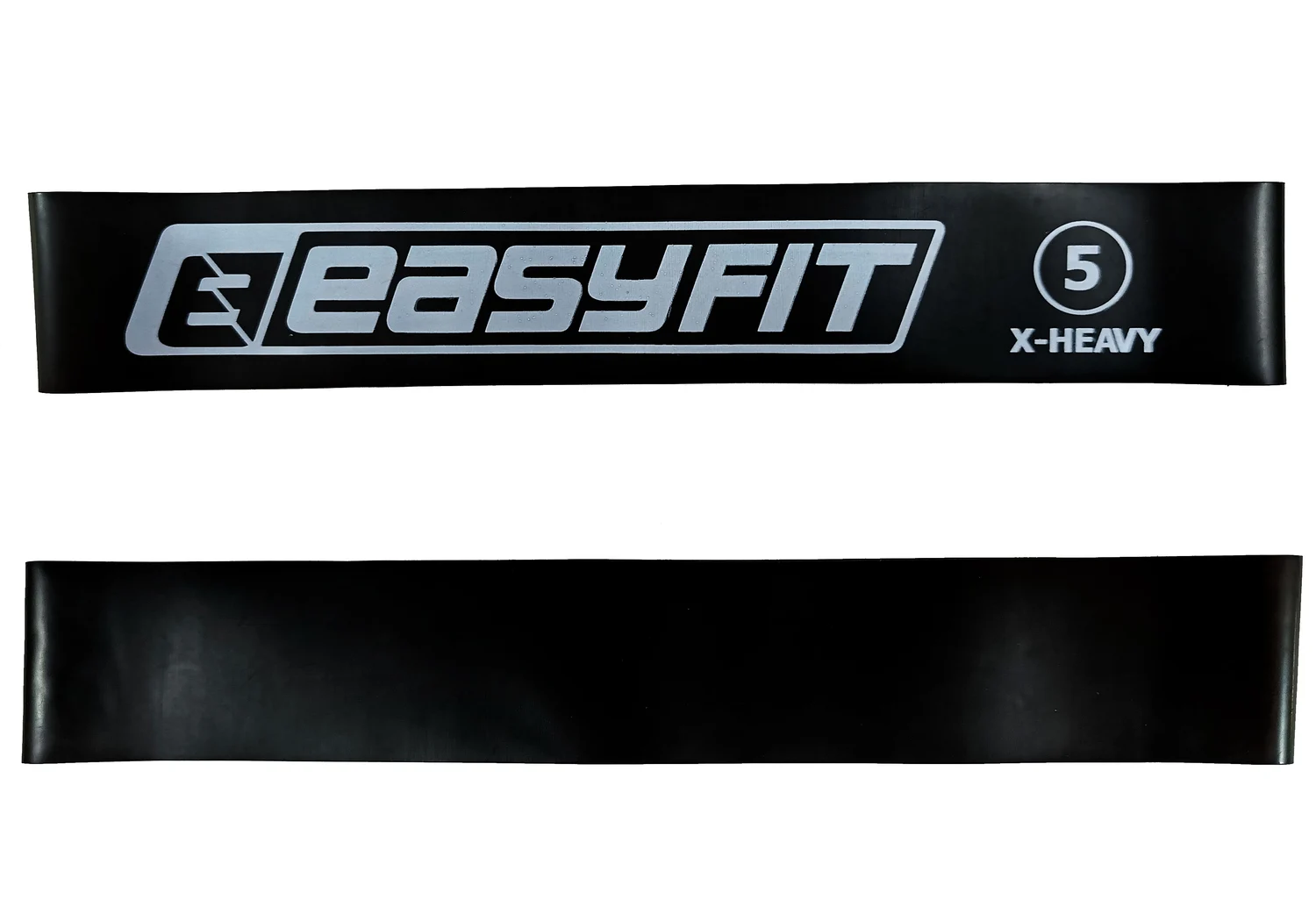 Резинка для фітнесу EasyFit №5 20 кг з латексу 600х50 мм чорна