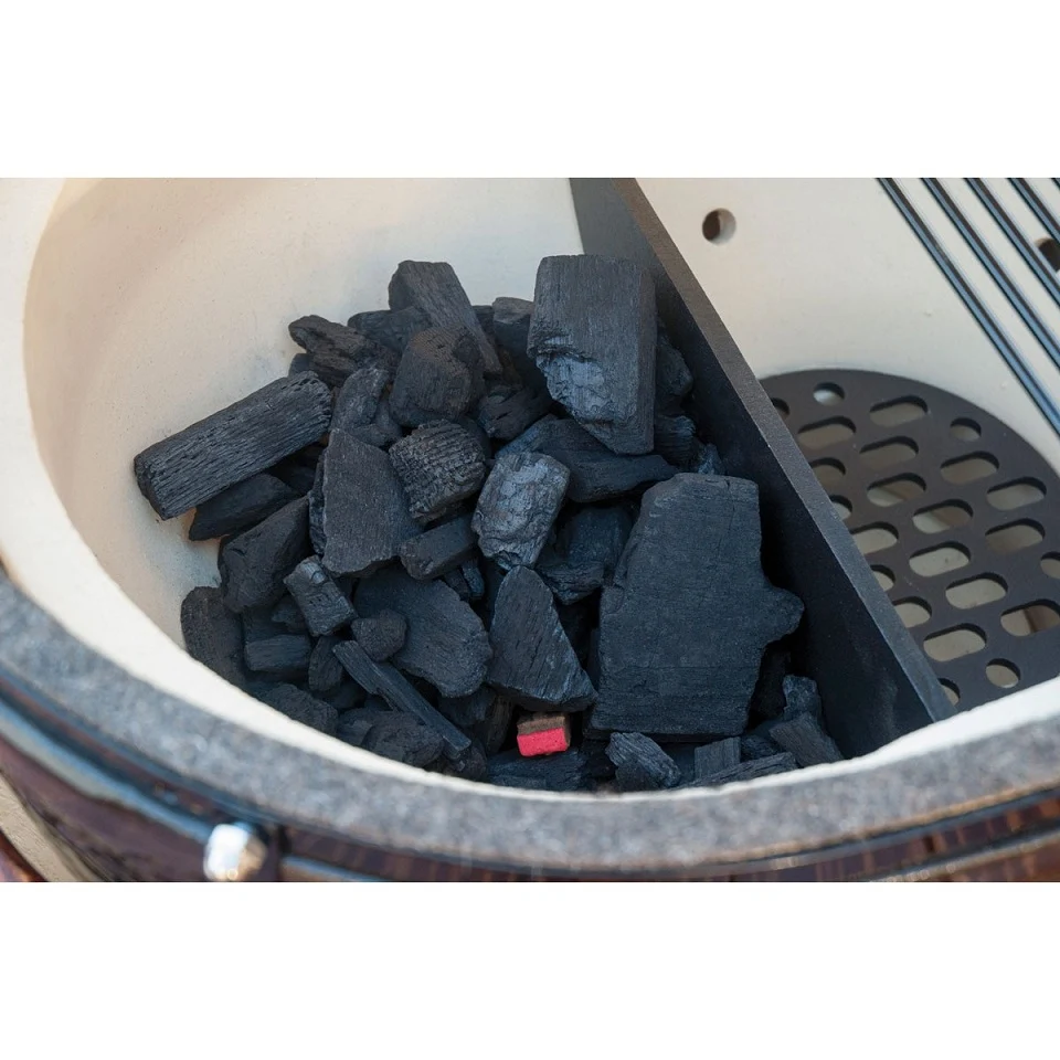 Чавунний роздільник вугілля для гриля 30х30 см чорний