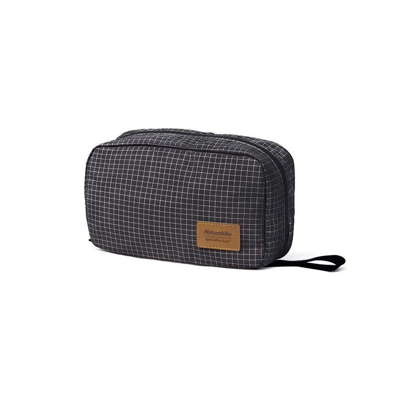Косметичка-органайзер Naturehike NH20SN010 L Полікотон 24x16x9,5 см Чорна