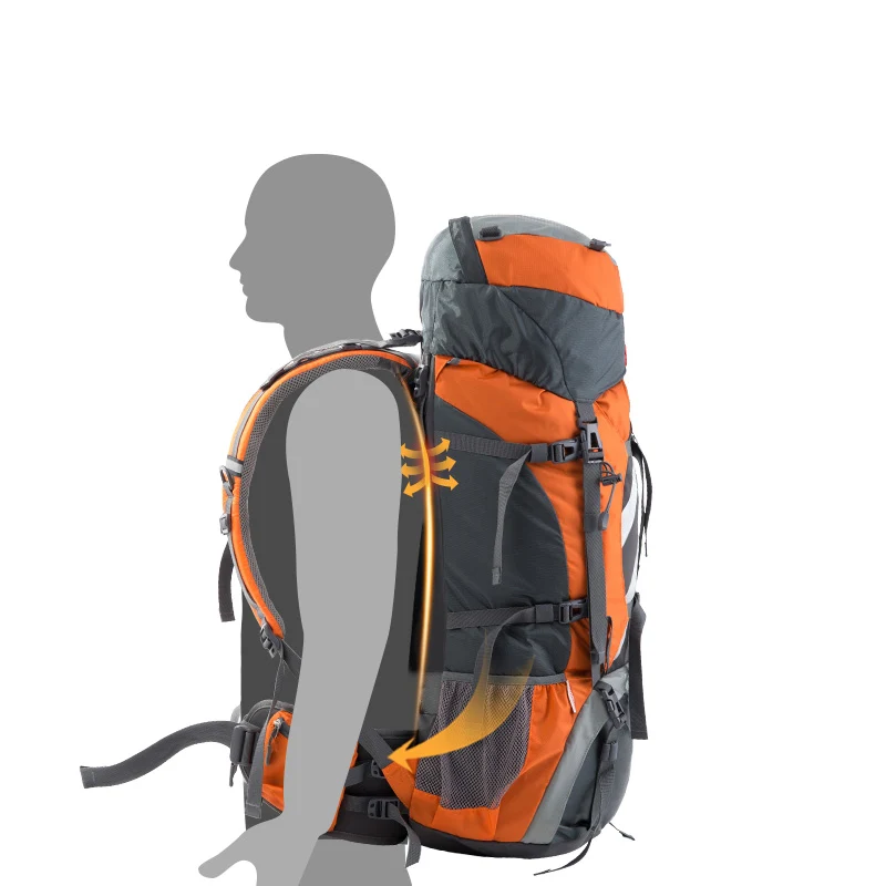 Рюкзак туристичний Naturehike NH70B070-B 70 л поліестер 33х27х75 см блакитний