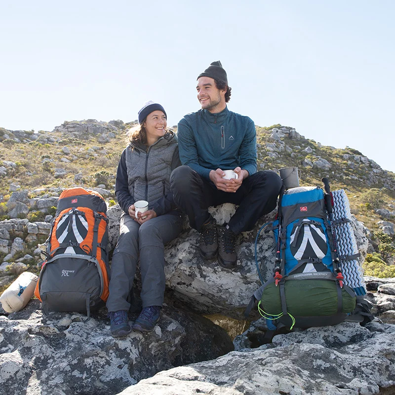 Рюкзак туристичний Naturehike NH70B070-B 70 л поліестер 33х27х75 см блакитний