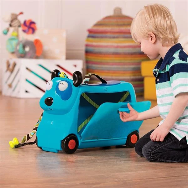 Валіза-каталка Песик-турист зі світлом і звуком 47х19,5х34,5 см для дітей від 2 до 6 років