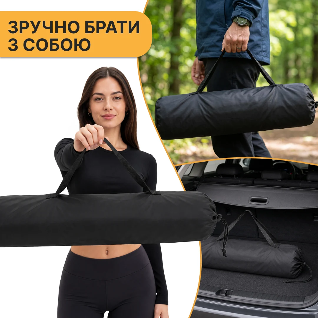 Комплект туристичний стіл LEOBRO 52x52x50 см оливковий алюміній + крісло Lite Military