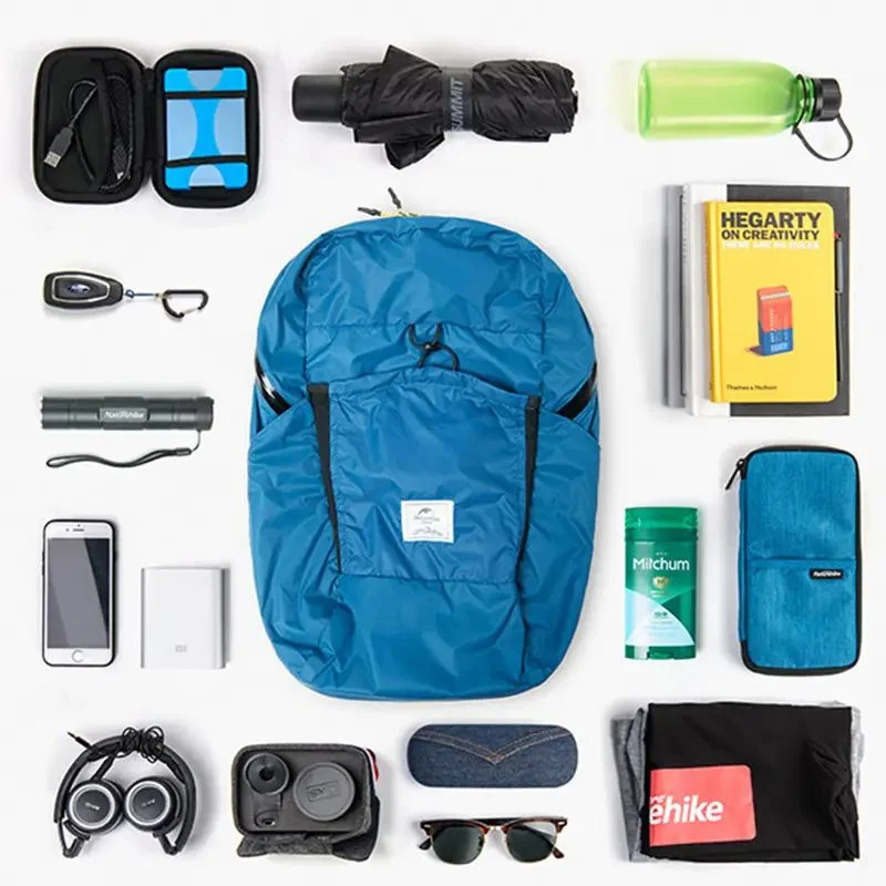 Рюкзак компактний Ultralight Naturehike NH17A017-B 22 л 30D нейлон 26х20х42 см блакитний