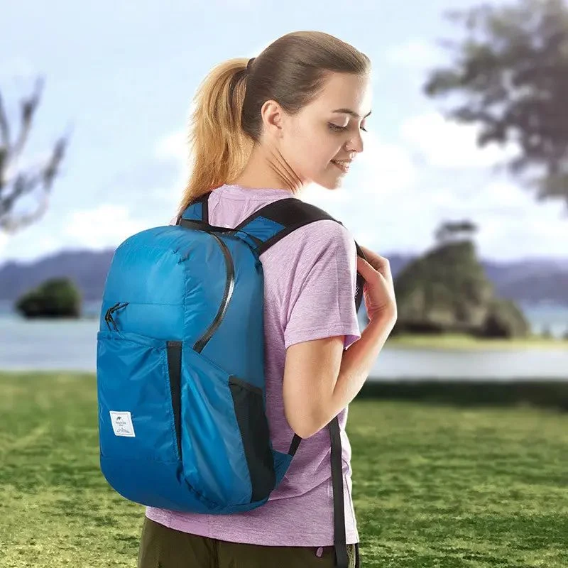 Рюкзак компактний Ultralight Naturehike NH17A017-B 22 л 30D нейлон 26х20х42 см блакитний