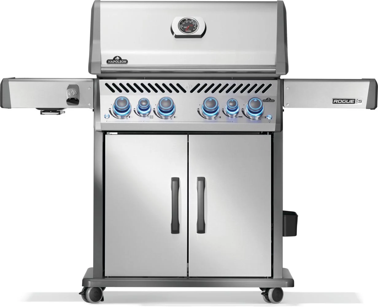 Газовий гриль Napoleon Rogue PRO-S 525 RSIB Sizzle Zone нержавіюча сталь 154х64х123 см