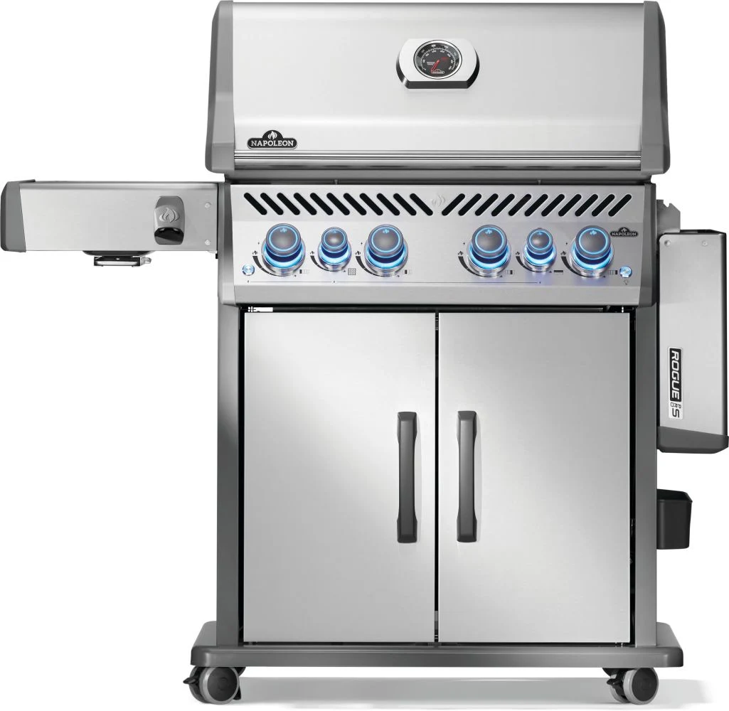 Газовий гриль Napoleon Rogue PRO-S 525 RSIB Sizzle Zone нержавіюча сталь 154х64х123 см