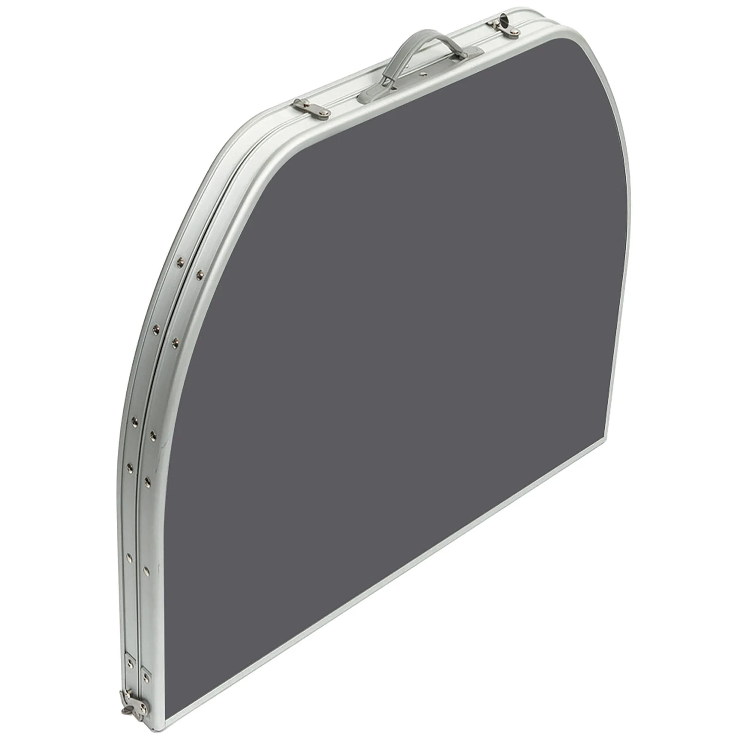 Стіл Bo-Camp Case Oval 120x80 см алюмінієвий сірий