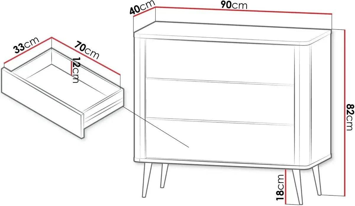 Комод MARLY REG 11 90x82x40 см ЛДСП/МДФ кашемір/сірий камінь