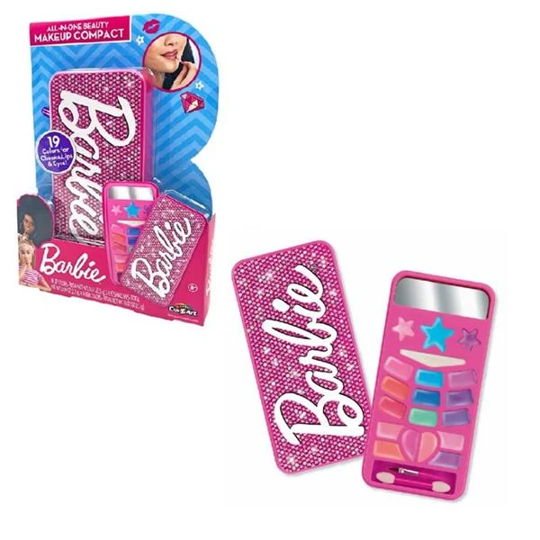 Набір дитячої косметики Barbie All in One Beauty Makeup Compact 4 предмети пластик рожевий