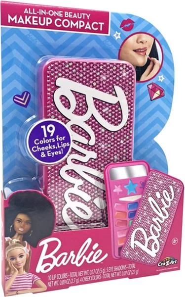 Набір дитячої косметики Barbie All in One Beauty Makeup Compact 4 предмети пластик рожевий