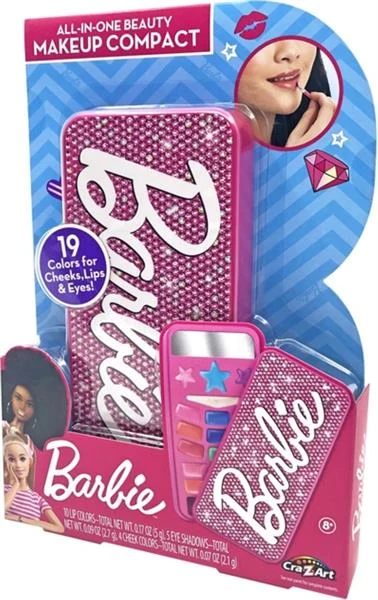 Набір дитячої косметики Barbie All in One Beauty Makeup Compact 4 предмети пластик рожевий