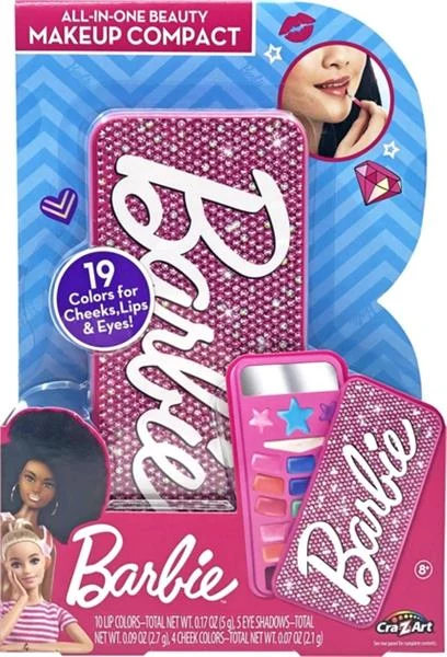 Набір дитячої косметики Barbie All in One Beauty Makeup Compact 4 предмети пластик рожевий