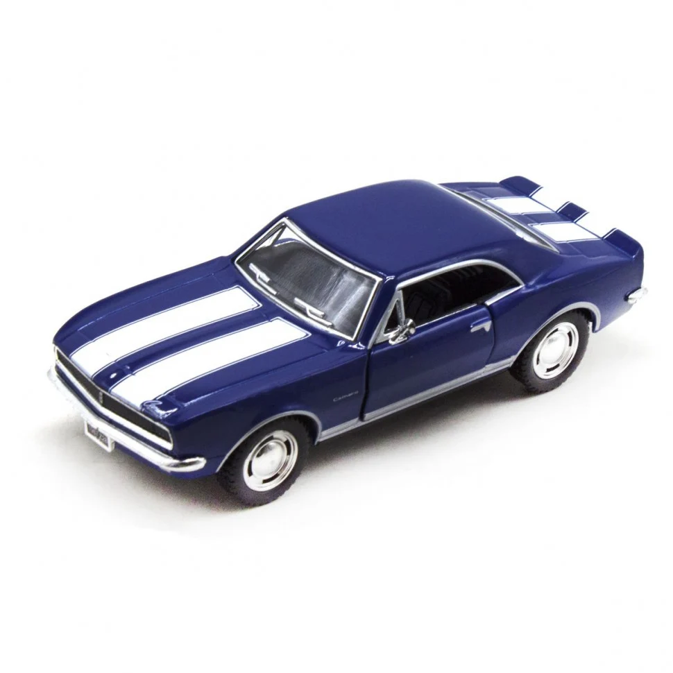 Дитяча модель машинки Chevrolet Camaro Z інерційна 1:37 метал синя 16х7х8 см