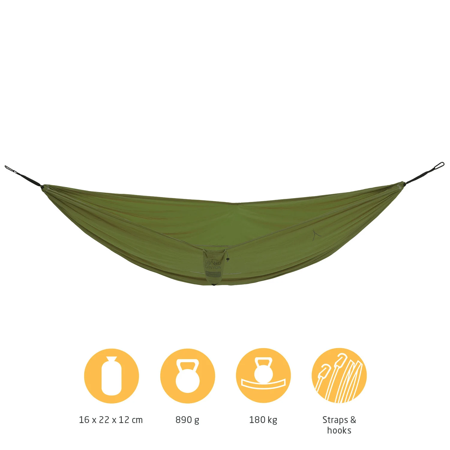 Гамак туристичний Grand Canyon Bass 320х130 см 70D Tear-Proof Nylon Nutria Brown
