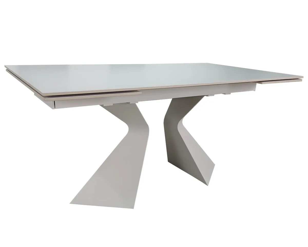 Стіл розкладний LAURA CERAMIC 160(240)x90 см кераміка білий матовий
