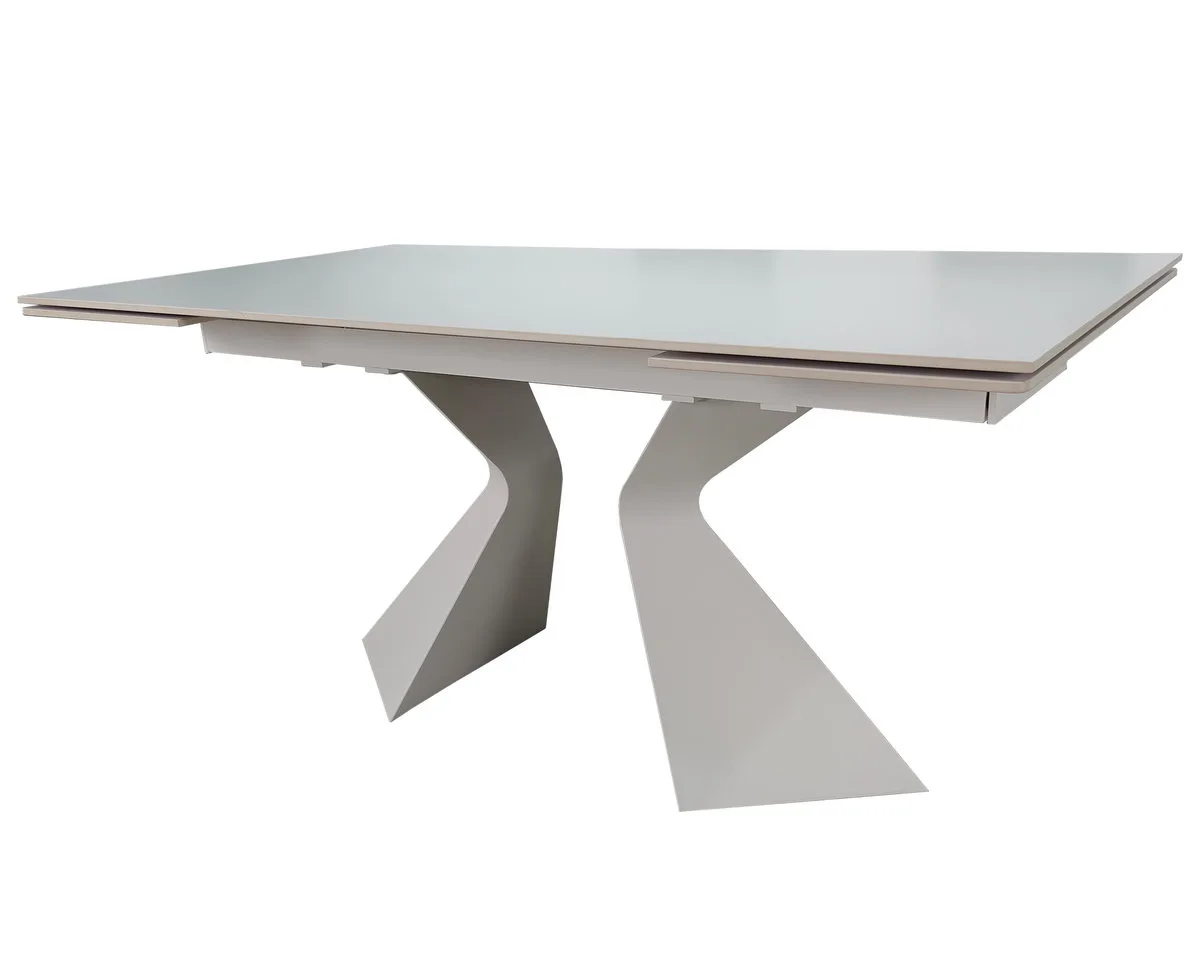 Стіл розкладний LAURA CERAMIC 160(240)x90 см кераміка білий матовий