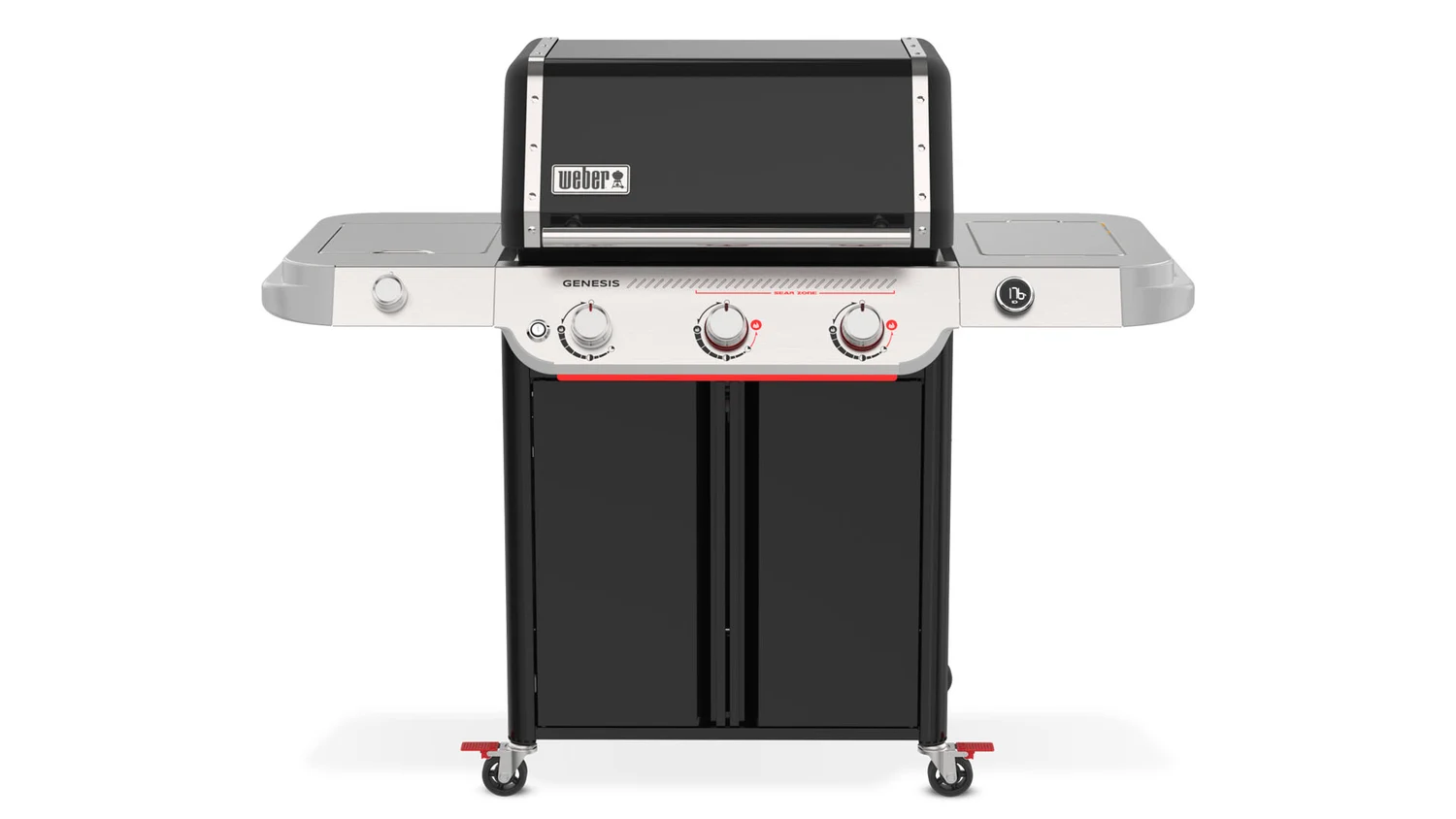 Газовий гриль Weber Genesis E-335W 21,4 кВт сталь 166х68,5х122 см чорний