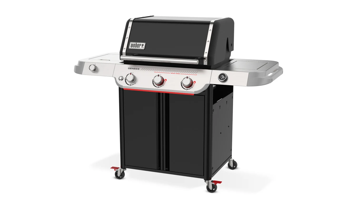 Газовий гриль Weber Genesis E-335W 21,4 кВт сталь 166х68,5х122 см чорний