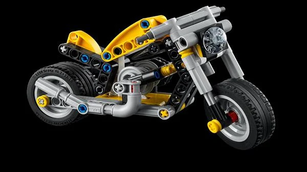 Конструктор LEGO Technic Жовтий мотоцикл 151 деталь Пластик 42225