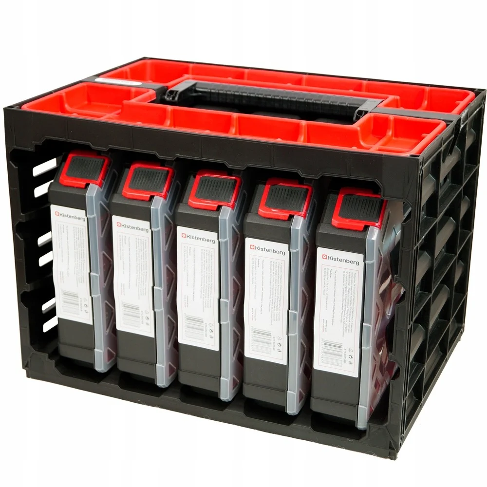 Органайзер-кейс Kistenberg TAGER CASE KTC30256B 415x290x295 мм ударостійкий полімер чорний 5 модулів